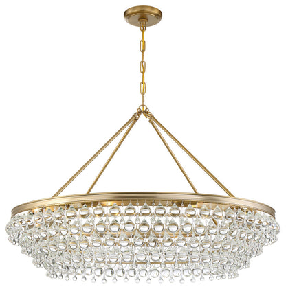 Calypso 8 Light Chandelier in Vibrant GoldBy Crystorama Lighting