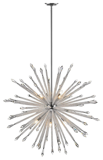 Z-Lite 4002-12 Soleia 12 Light 47"W Crystal Sputnik Chandelier - ChromeBy Z-LIte