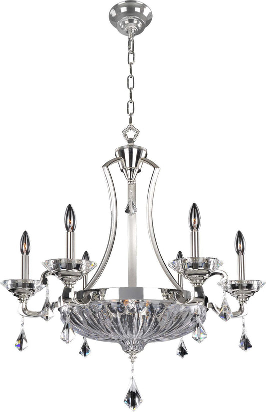 Orecchini Chandelier, Two Tone Silver, 29"By KALCO LIGHTING