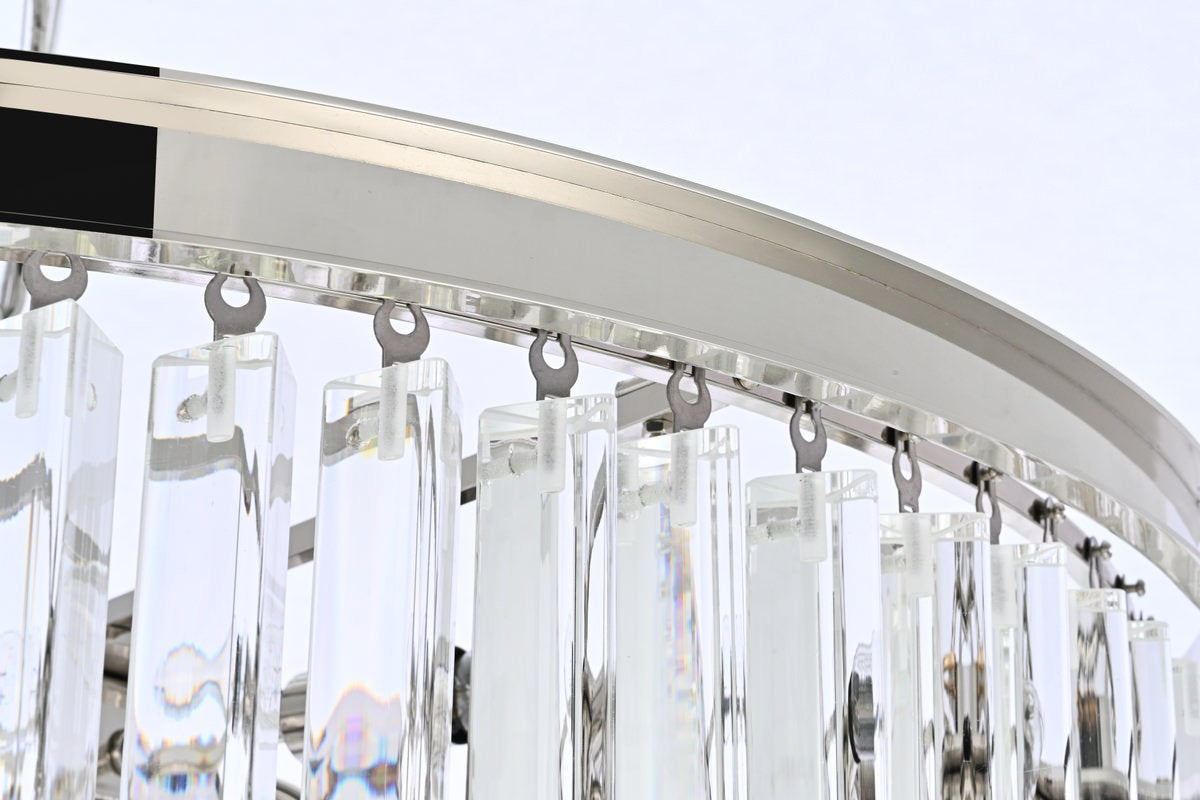 Elegant Lighting 30" Spiral Crystal ChandelierBy Elegant Furniture & Lighting