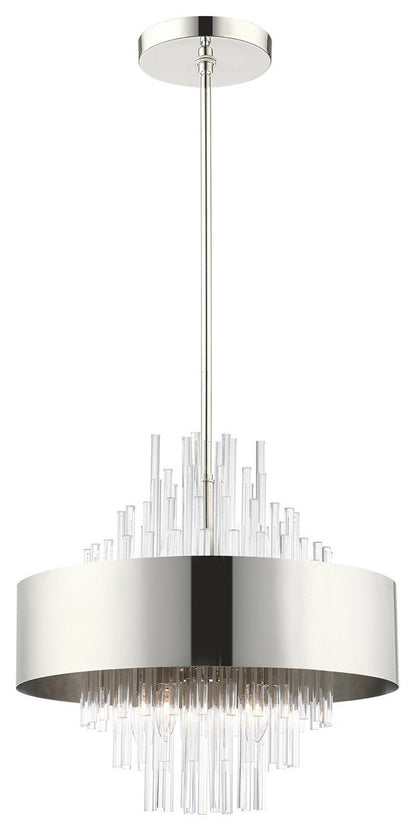 Orenburg 8 Light Chandelier, Polished NickelBy Livex Lighting Inc.