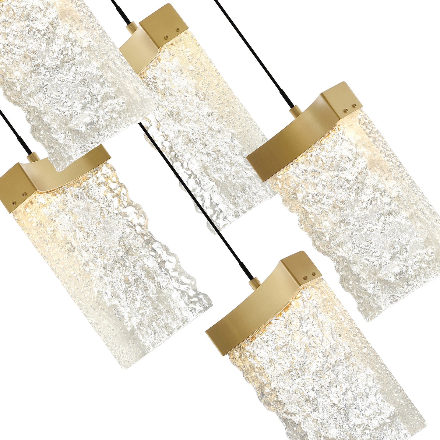 CWI LIGHTING 1587P36-33-624 Lava Integrated LED Brass ChandelierBy CWI Lighting