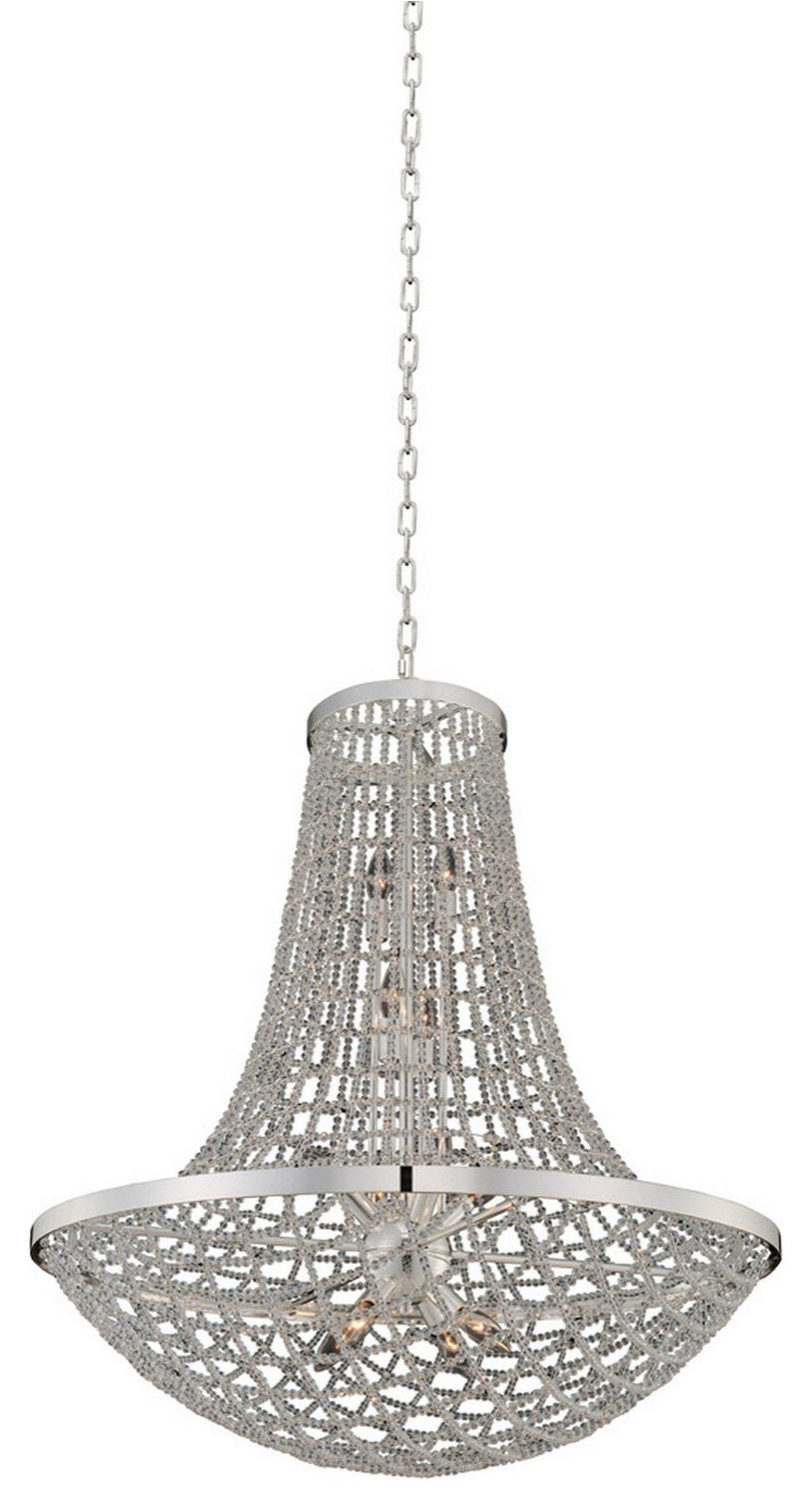 Felicity 32x37" 12-Light Transitional Large Pendants by AllegriBy Allegri Crystal by Kalco Lighting
