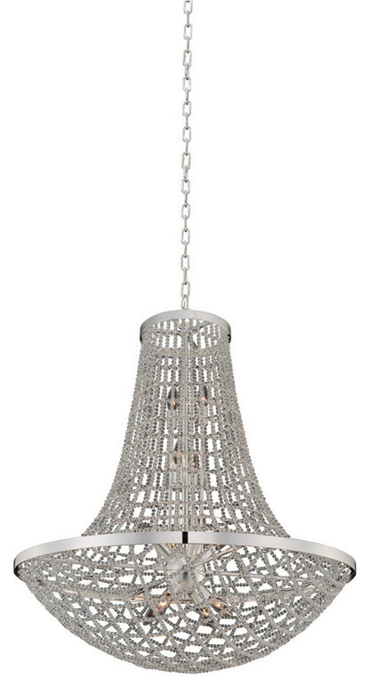 Felicity 32x37" 12-Light Transitional Large Pendants by AllegriBy Allegri Crystal by Kalco Lighting