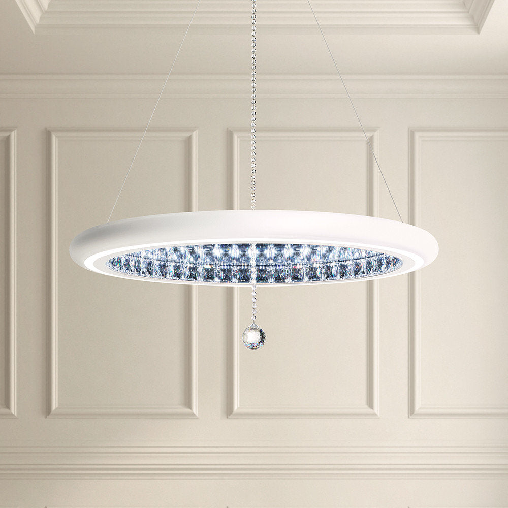 Schonbek Mfc300N-Wh1S 1 Light Crystal Pendant, WhiteBy Schonbek