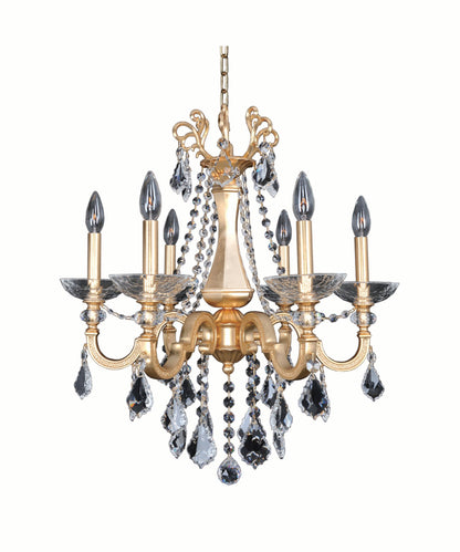 Barret 6 Light ChandelierBy Allegri Crystal by Kalco Lighting