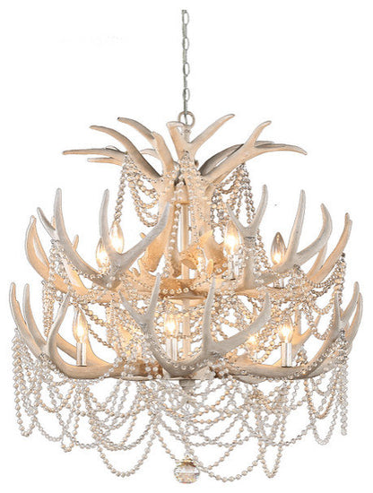 Denali 2 Tiers Antler ChandelierBy Akari Lanterns
