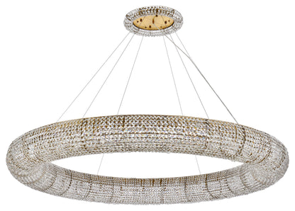 Elegant Lighting 2114G71/RC Paris 30 Light 71"W Crystal Ring - ChromeBy Elegant Furniture & Lighting
