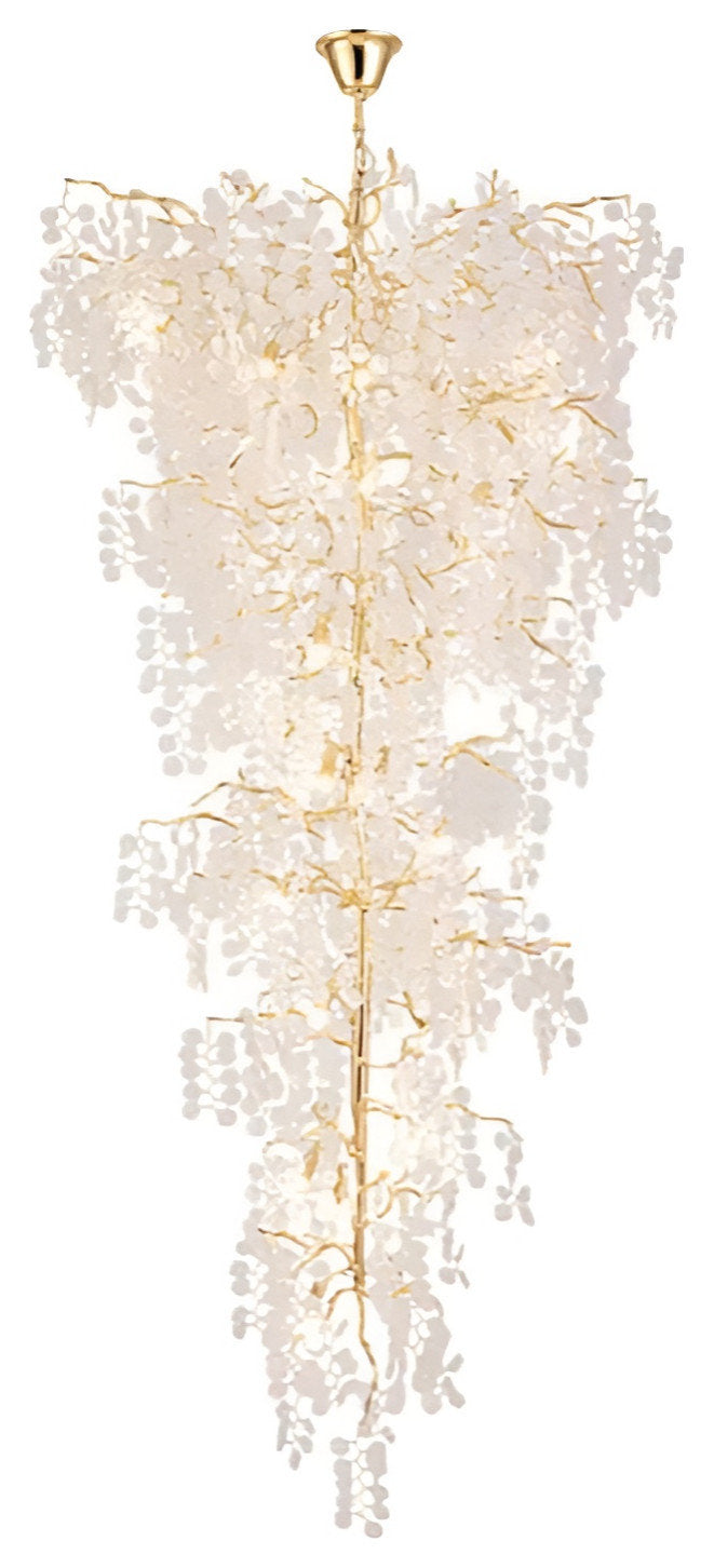 Aidone | Large Luxury Crystal Chandelier For Staircase, Dia31.5xh55.1"By Miron Demid LLC