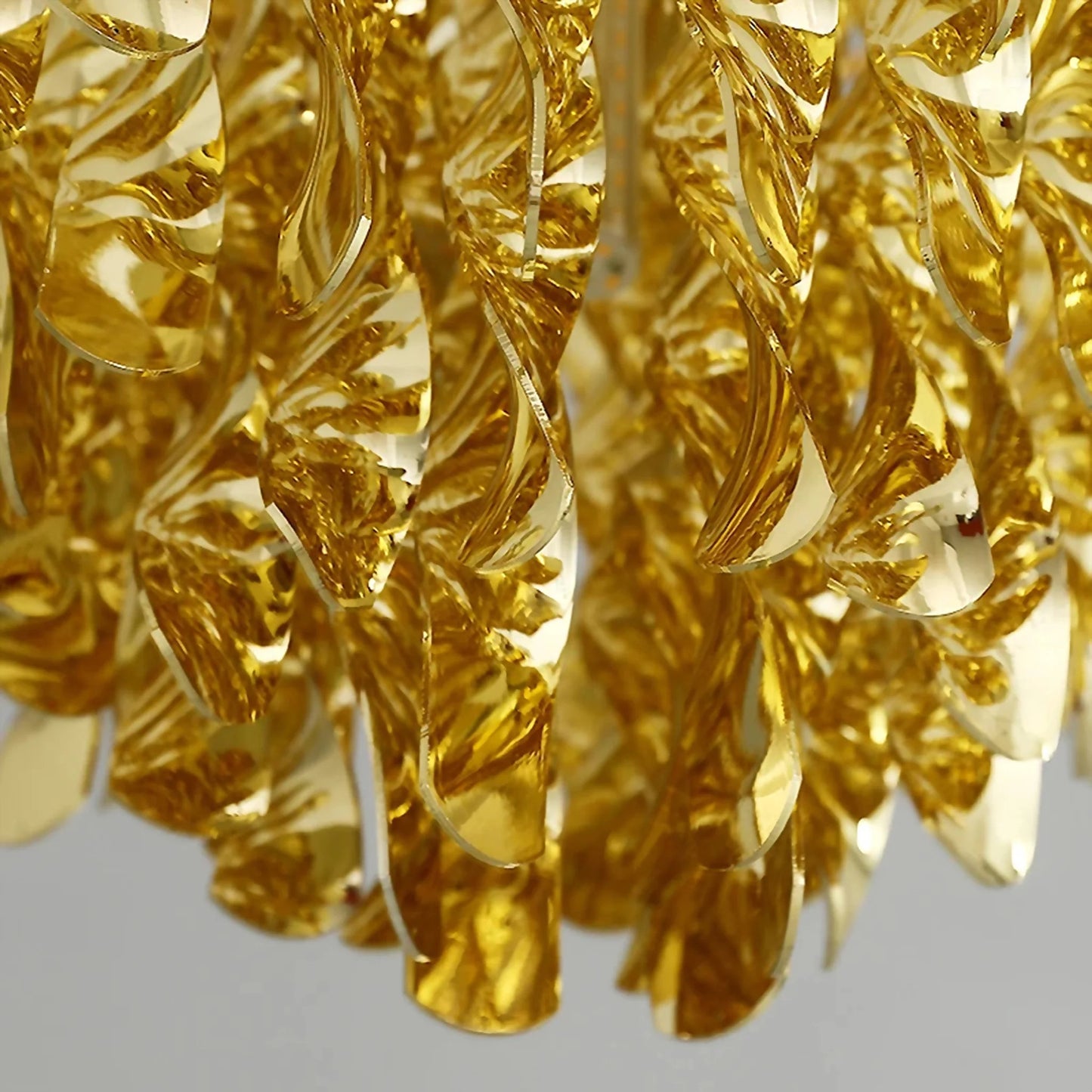 Albiano d'Ivrea Crystal Pendant Chandelier, Gold, 3 Lights, Cool LightBy Miron Demid LLC