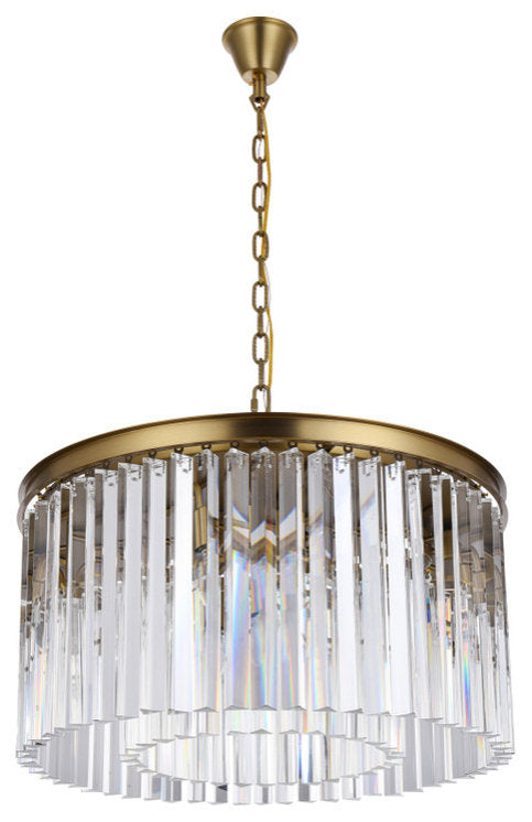 Elegant Lighting Sydney 26" Round Crystal ChandelierBy Elegant Furniture & Lighting