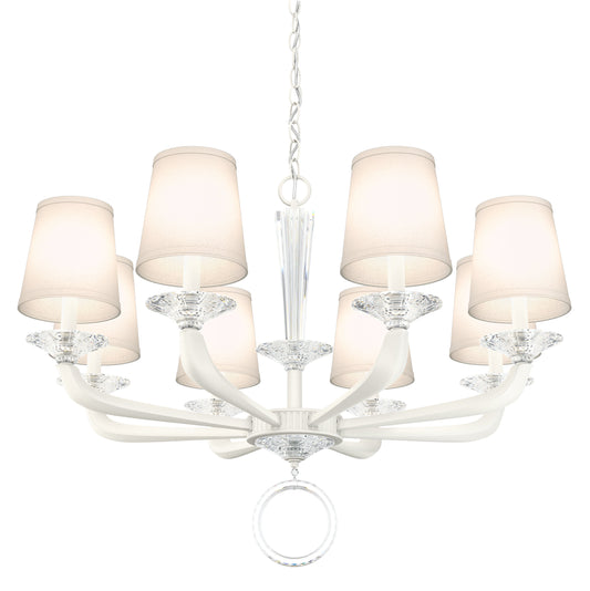 Schonbek Ma1008N-06O 8 Light Crystal Chandelier, WhiteBy Schonbek