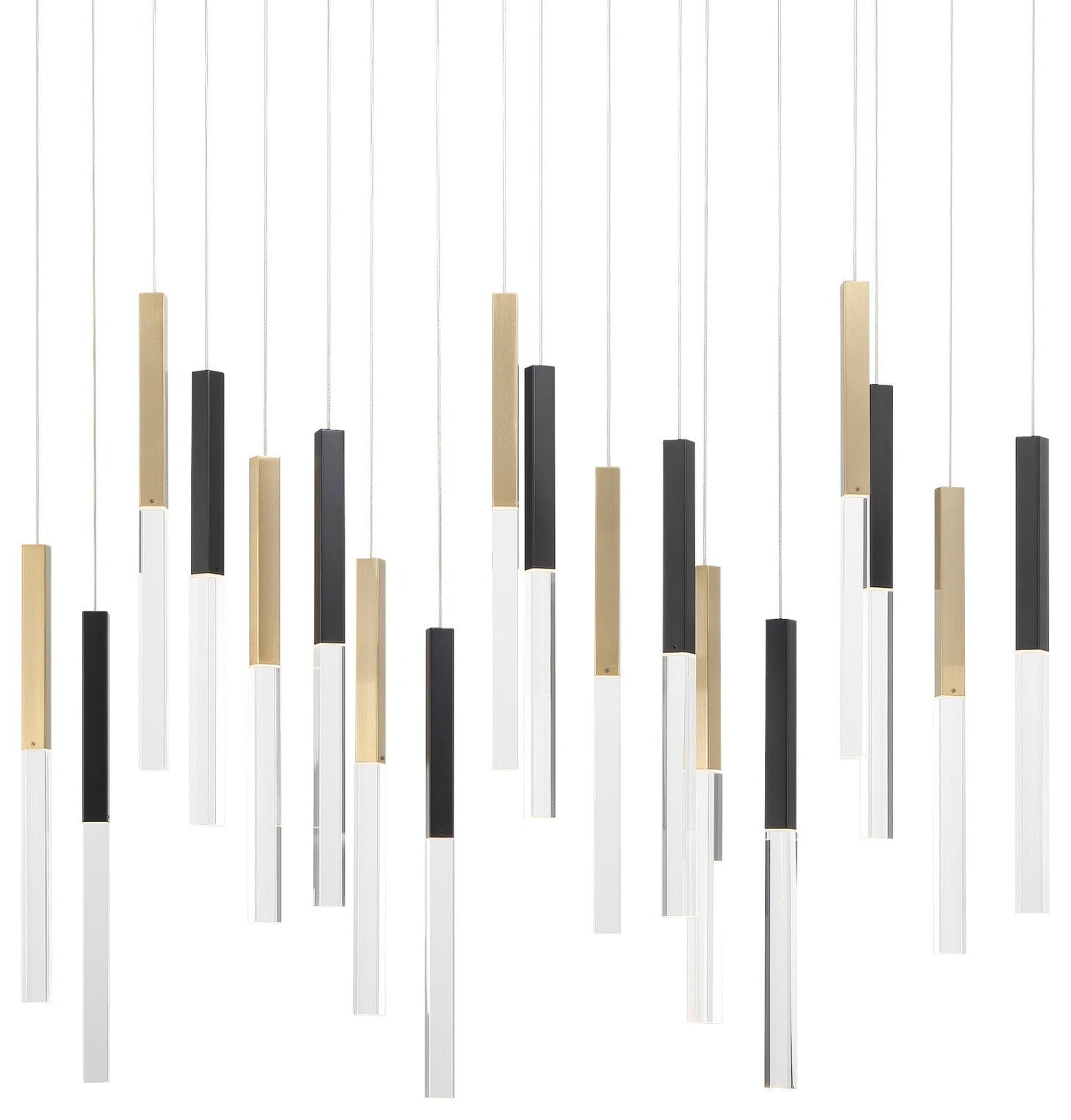 Eurofase Lighting 46771 Benicio 18 Light 42"W 3000K LED Linear - Gold / BlackBy Eurofase Lighting