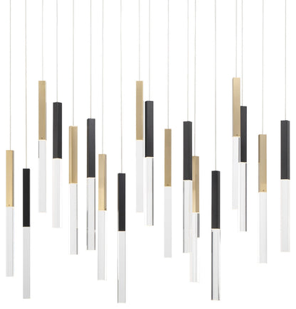 Eurofase Lighting 46771 Benicio 18 Light 42"W 3000K LED Linear - Gold / BlackBy Eurofase Lighting
