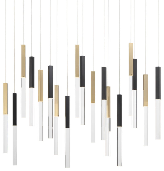 Eurofase Lighting 46771 Benicio 18 Light 42"W 3000K LED Linear - Gold / BlackBy Eurofase Lighting