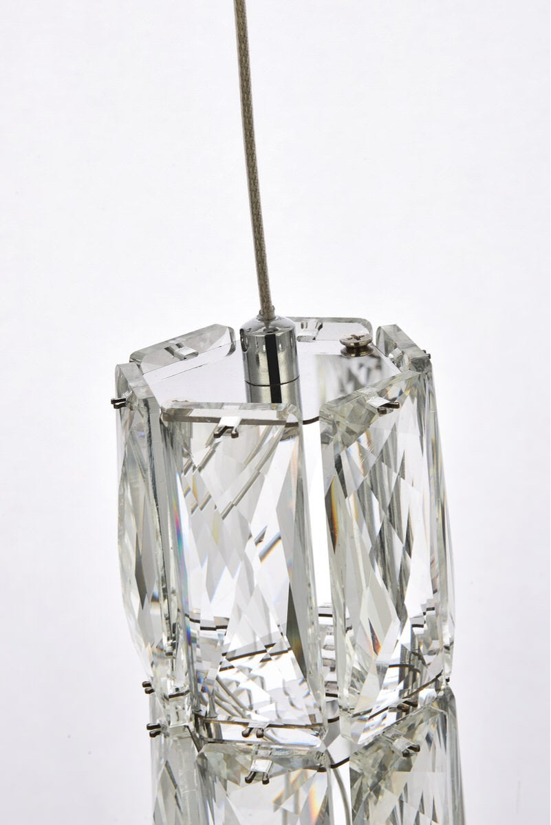Elegant Lighting Polaris 42" Led Chandelier in ChromeBy Elegant Furniture & Lighting