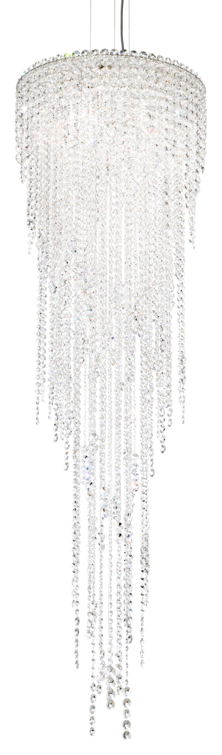 Schonbek Ch1813N-401H 5 Light Crystal Pendant, Polished Stainless SteelBy Schonbek