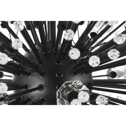 Vera 24 Light Pendant, BlackBy Elegant Furniture & Lighting