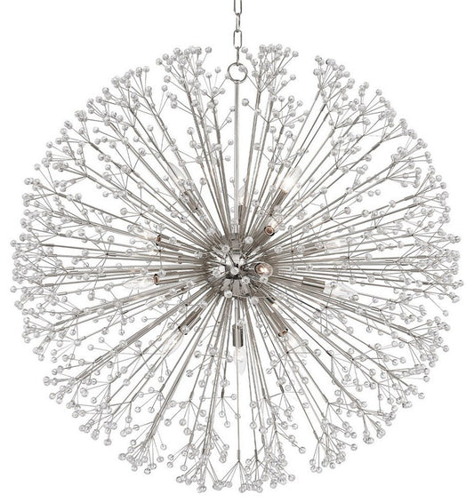 Glam Sixteen Light Chandelier-Polished Nickel Finish - ChandelierBy Bailey Street Home