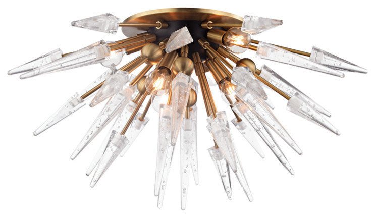 Hudson Valley Sparta 6-Light Semi Flush 9028-AGB, Aged BrassBy Hudson Valley Lighting