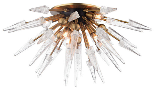 Hudson Valley Sparta 6-Light Semi Flush 9028-AGB, Aged BrassBy Hudson Valley Lighting