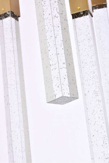 Wade 25-Light Pendant, Satin GoldBy Home Living