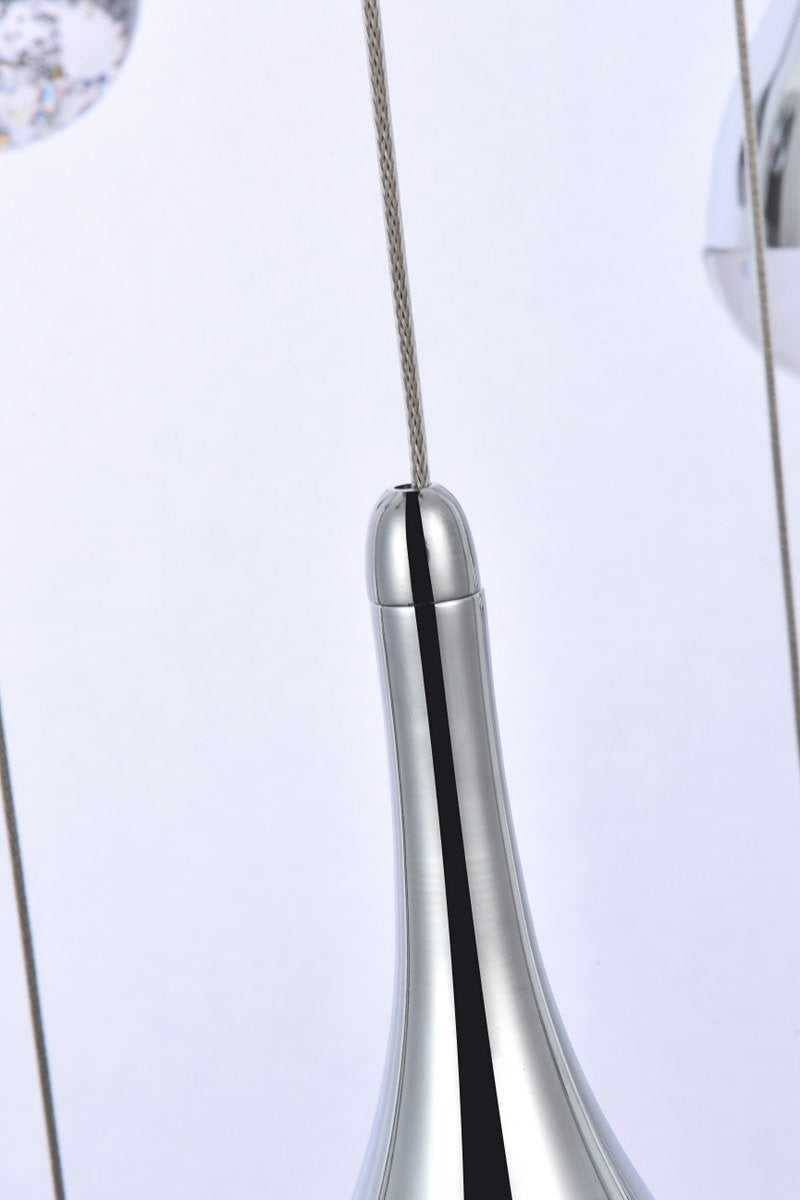 Elegant Lighting Amherst 42" Led Chandelier in ChromeBy Elegant Furniture & Lighting