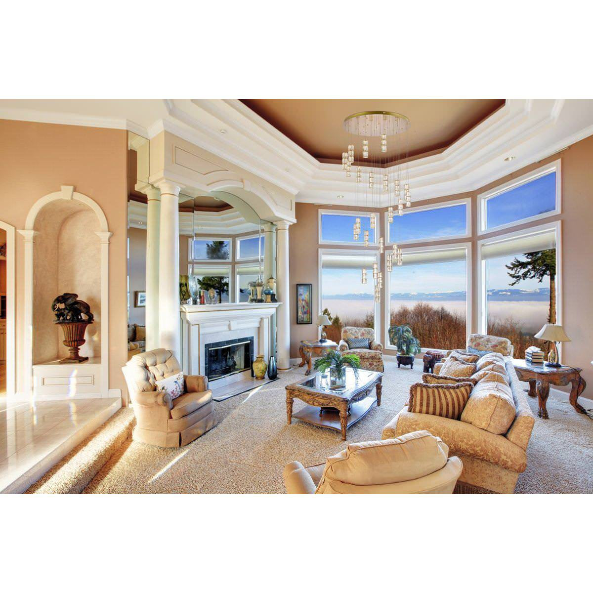 Polaris 25 Light Chandelier, GoldBy Elegant Furniture & Lighting