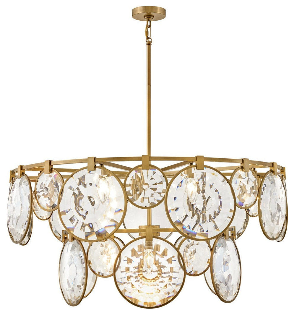 Heritage Brass LED Chandelier from the Nala CollectionBy Hinkley
