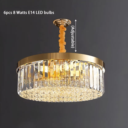 Affi | Contemporary crystal ceiling chandelier, 31.5"By Miron Demid LLC