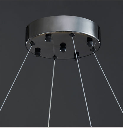Irma | Modern Creative Round Hanging Crystal LED Chandelier for Living Room, Gold, Dia31.5xh7.1", Warm Light, Non-DimmableBy Miron Demid LLC