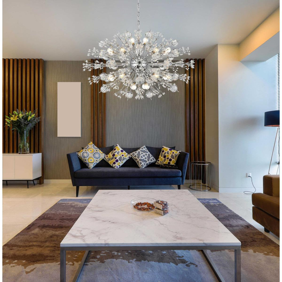 Vera 24 Light Pendant, ChromeBy Elegant Furniture & Lighting