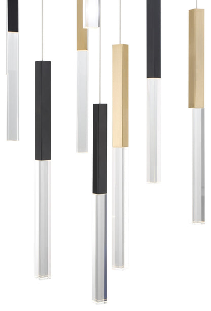 Eurofase Lighting 46477 Benicio 22"W 3000K LED Crystal - GoldBy Eurofase Lighting