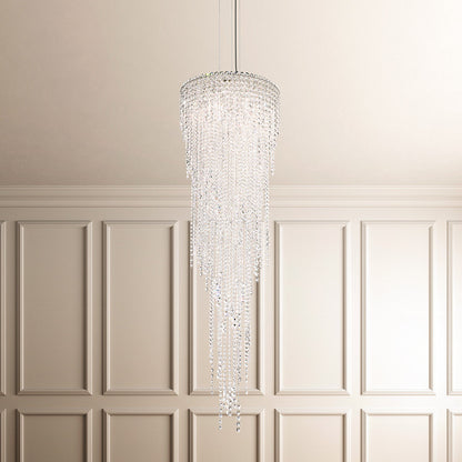 Schonbek Ch1813N-401H 5 Light Crystal Pendant, Polished Stainless SteelBy Schonbek