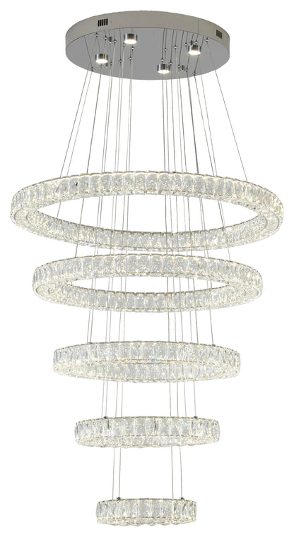 Triple Sided Clear Crystal Ring ChandelierBy Design Living