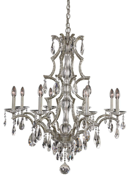 Shorecrest 34x40.5" 8-Light Transitional Chandelier by AllegriBy Allegri Crystal by Kalco Lighting