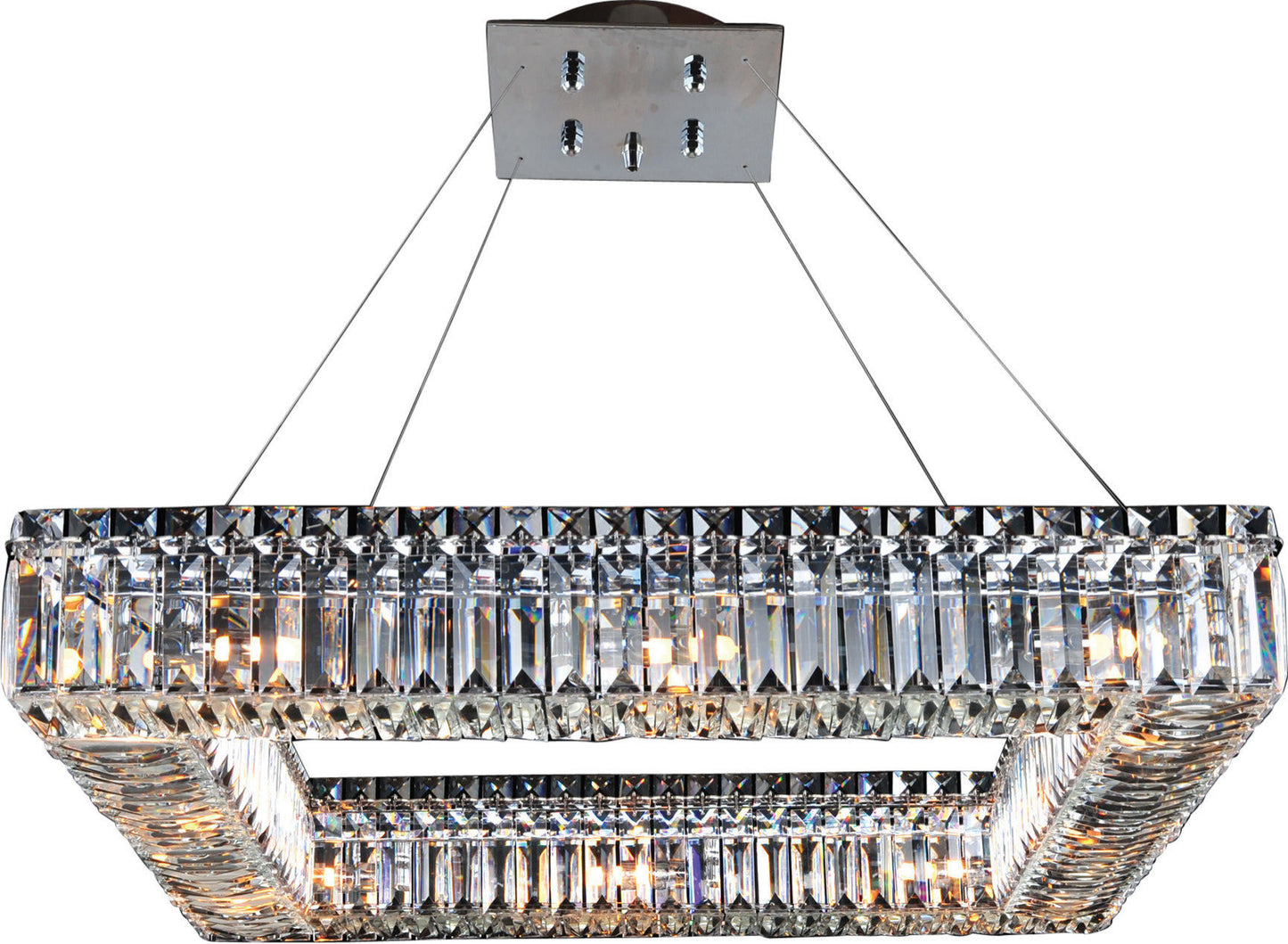 Quadro Square Pendant, Chrome, 16By KALCO LIGHTING
