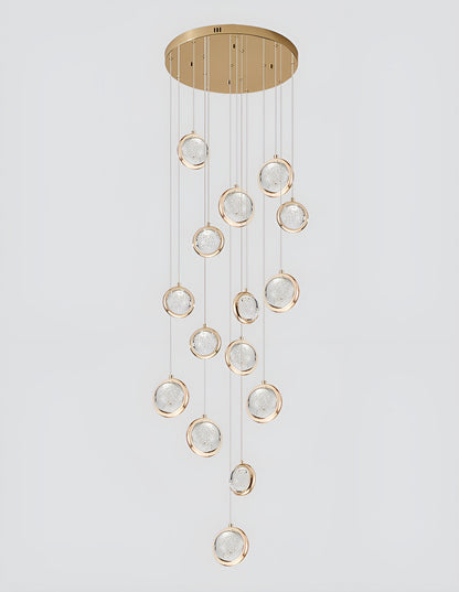 Corniglia | Staircase Crystal Chandelier, 15 LightsBy Miron Demid LLC