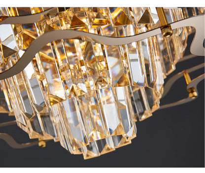 Adelfia | New Luxury Ceiling Chandelier, 31.5''By Miron Demid LLC
