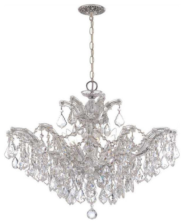 Maria Theresa 6 Light Spectra Crystal Chrome ChandelierBy Crystorama Lighting