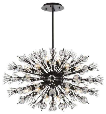 Elegant Lighting 2500D36 Vera 24 Light 36"W Crystal Sputnik - GoldBy Elegant Furniture & Lighting