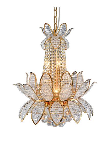 Artistry Lighting Flower Collection 24 Karat Gold Crystal Chandelier 20x26By Artistry Lighting