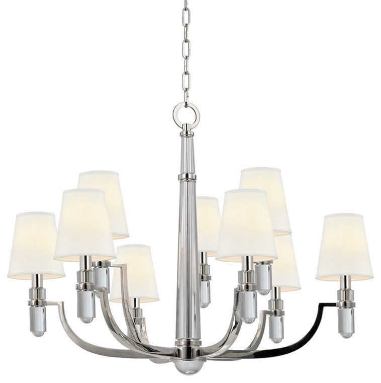 Hudson Valley Dayton Nine Light Chandelier 989-PN-WSBy Hudson Valley Lighting