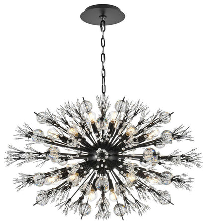 Vera 24 Light Pendant, BlackBy Elegant Furniture & Lighting