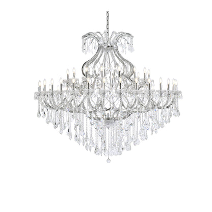 Elegant Lighting 2800G72/RC Maria Theresa 49 Light 72"W Crystal - ChromeBy Elegant Furniture & Lighting
