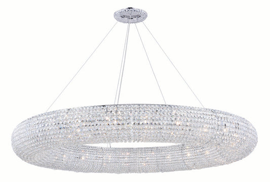 Elegant 2114G59C/RC Paris 24 Light Chrome Chandelier Clear Royal Cut CrystalBy Elegant Furniture & Lighting