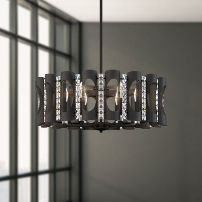 Schonbek Mr1006N-Bk1H 6 Light Crystal Pendant, BlackBy Schonbek