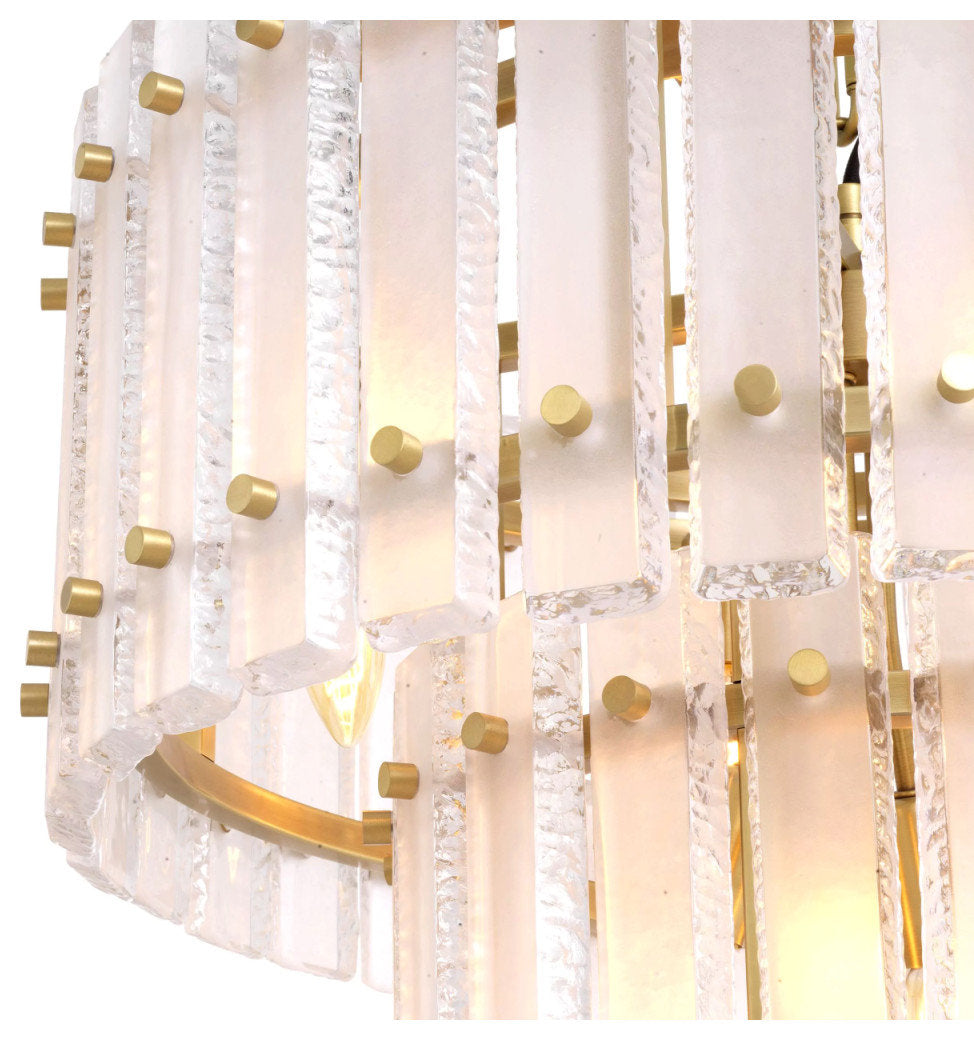 Frosted Glass Plates Chandelier | Eichholtz BlasonBy OROA - Furniture