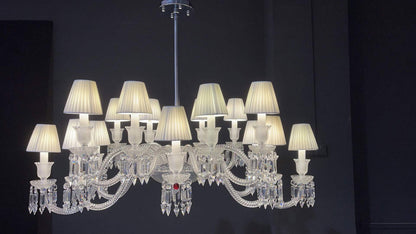 16 Lights Baccarat Style Pendant Light Luxury Banquet Crystal ChandelierBy Akari Lanterns