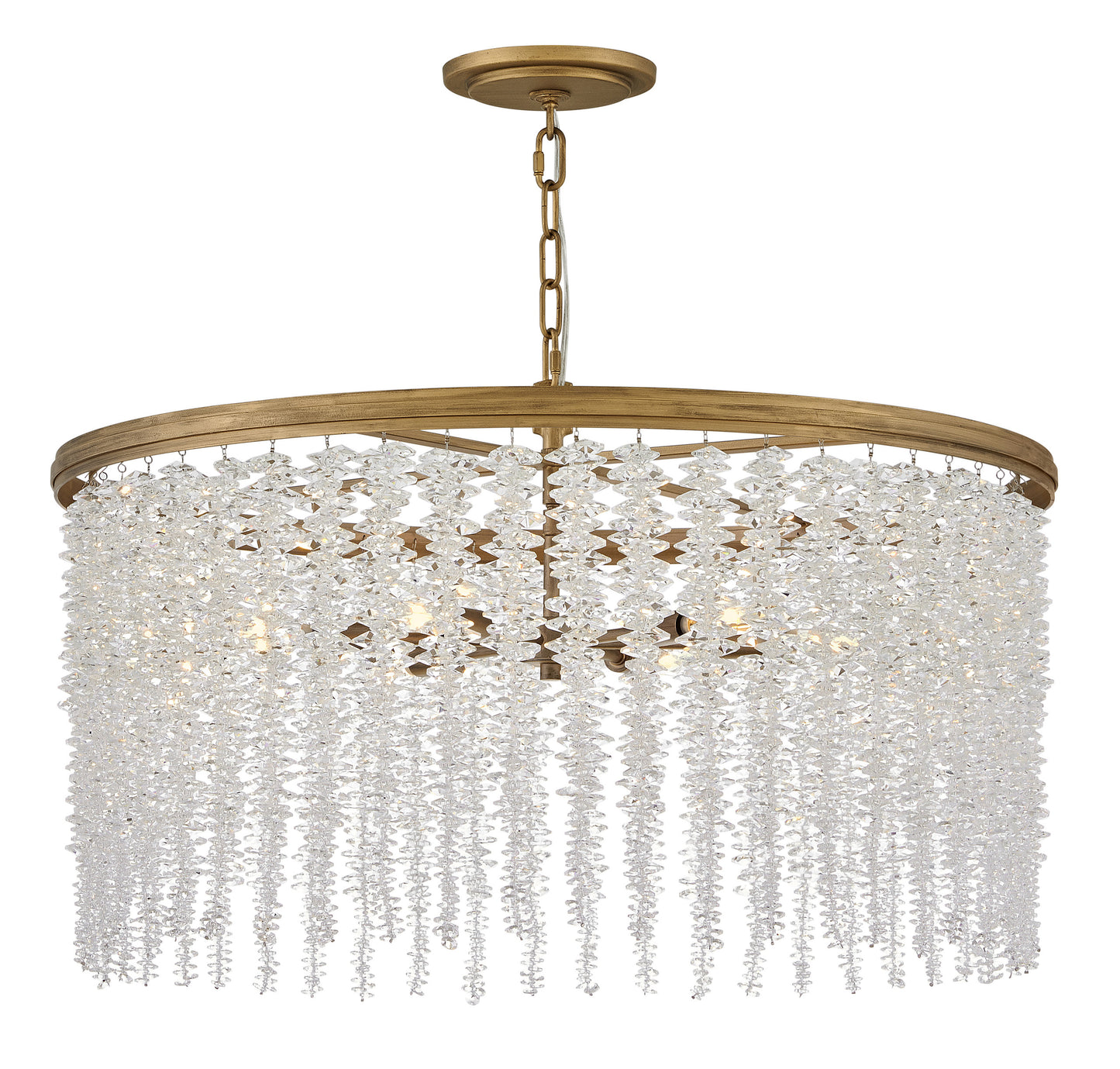 Fredrick Ramond Rubina Medium Convertible Chandelier, Burnished GoldBy Hinkley